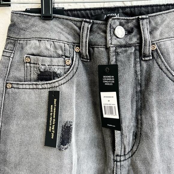 AFRM jeans oden gray wash NWT - Picture 4 of 8